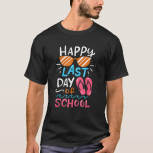 Camiseta Último Dia De Verão Escolar Para Homens Pai Mãe