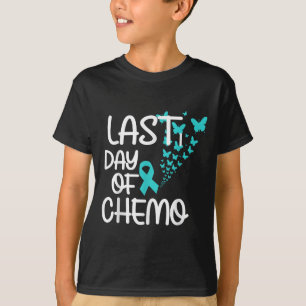 Camiseta Último Dia Do Câncer de ovário De Teto Gráfico De