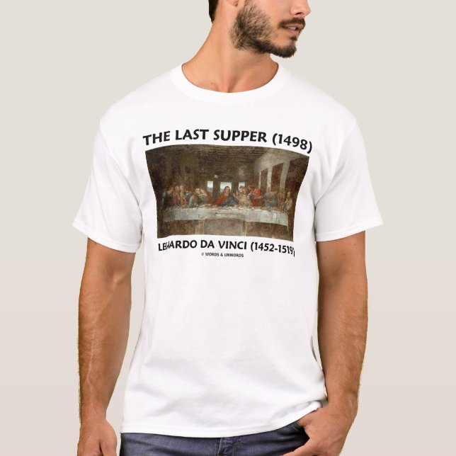 Camiseta Último jantar (1498) de Leonardo da Vinci (Frente)