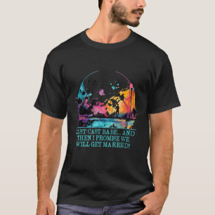 Camiseta Último Lance Bebê Casais de Pescadores Amantes Fu