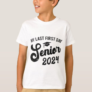 Camiseta Último Mais velho Do Primeiro Dia De 2024 De Volta