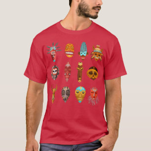 Camiseta Último Minuto em Hanukkah African Mask Art BLM