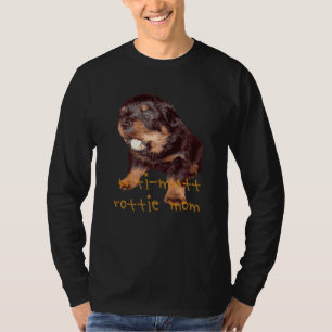Camiseta Ultimo Mutt Rottie Mãe Cachorrinho Rottweiler Beb