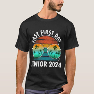 Camiseta Último Primeiro Dia De Mais velho Escolar 2024 Rap