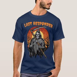 Camiseta Último Responsável Truque ou Tratamento Assustador