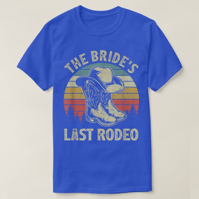 Camiseta Último Rodeio da Noiva Festa de Despedida de Solte (Frente do Design)
