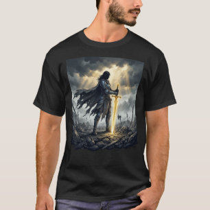 Camiseta Último Sobrevivente Fantasia Sombria Guerra Épica 