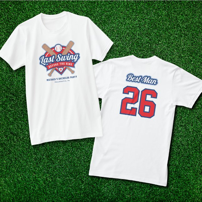 Camiseta Último Solteiro de Baseball Melhor Camisa-Homem (Criador carregado)