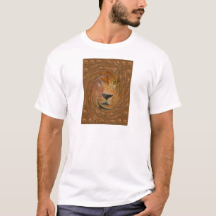 Camiseta Último sorriso Lion Afro Animal Print Art Design