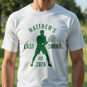 Camiseta Último Swing de Tênis Antes da Despedida de Soltei