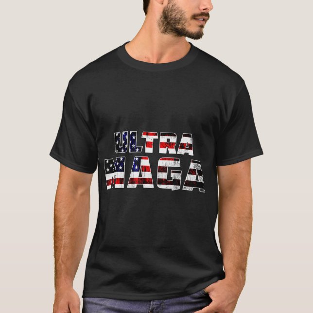 Camiseta Ultra Maga Donald Trump Joe Biden Republican Ameri (Frente)