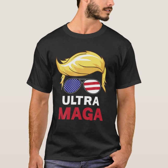 Camiseta Ultra Maga Funny Great MAGA King Pro Trump (Frente)