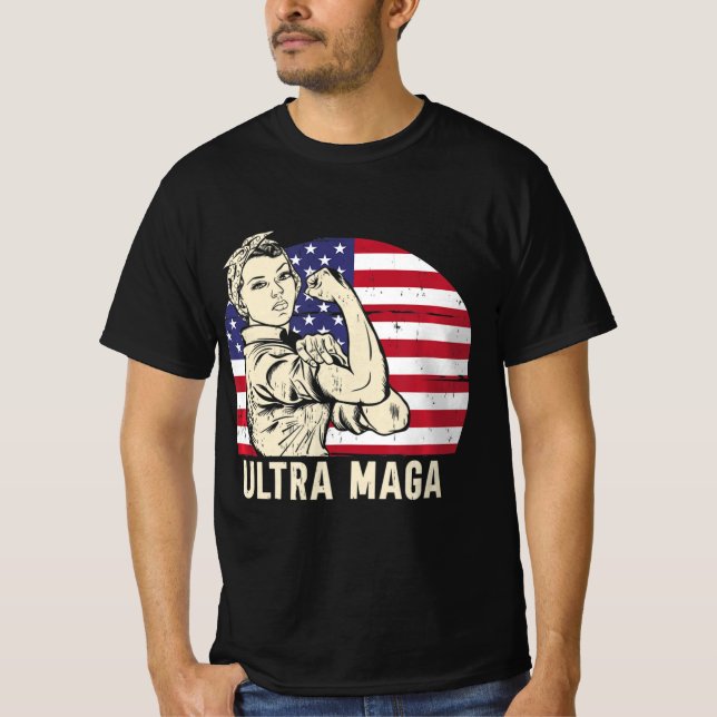 Camiseta Ultra Maga Messy Bun (Frente)