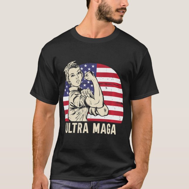 Camiseta Ultra Maga Messy Bun (Frente)