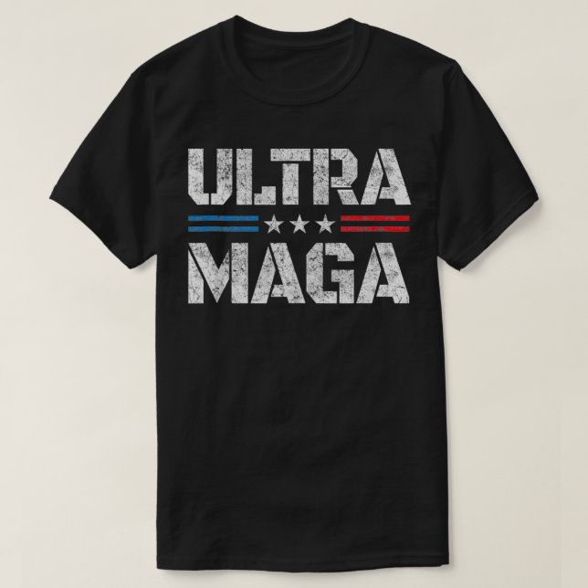 Camiseta Ultra Maga  UltraMaga EUA Orgulhosamente Americano (Frente do Design)