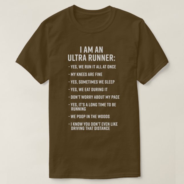 Camiseta Ultra Running Trail Running Eu Sou Um UltrroRunner (Frente do Design)