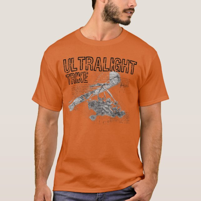 Camiseta Ultralightrike Aircraft Microlight vintage (Frente)