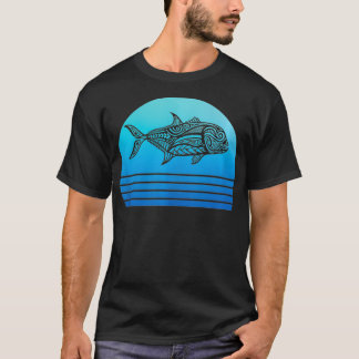 Camiseta Ulua Fishing Native Hawaiian Tshirt Hawaiian Trib