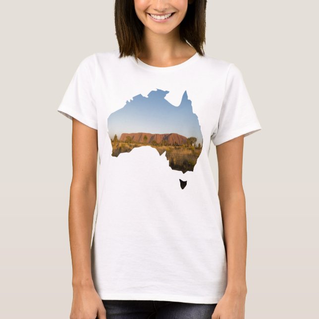 Camiseta Uluru Ayers Rock, um país da Austrália (Frente)