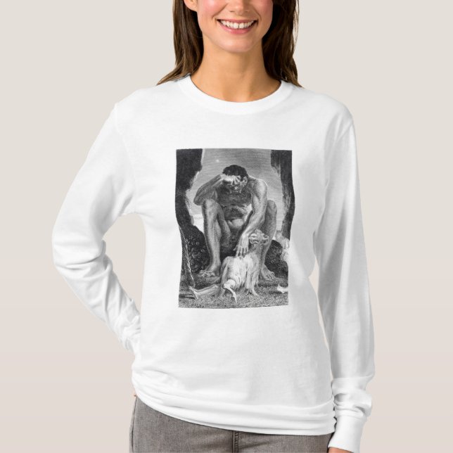 Camiseta Ulysses que escapa de Polyphemus os Cyclops (Frente)