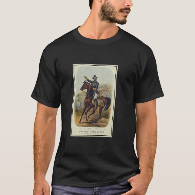 Camiseta Ulysses S. Grant a Cavalo (Frente)