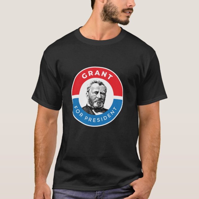 Camiseta Ulysses S Grant Presidente Guerra Civil General US (Frente)