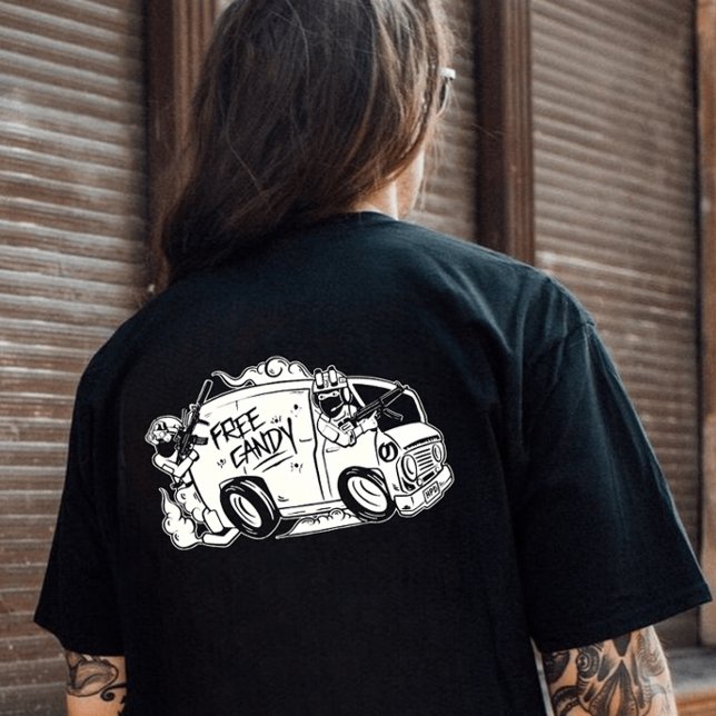 Camiseta Um 7 Seis X House Party Distron Creeper Van Unisex (Criador carregado)