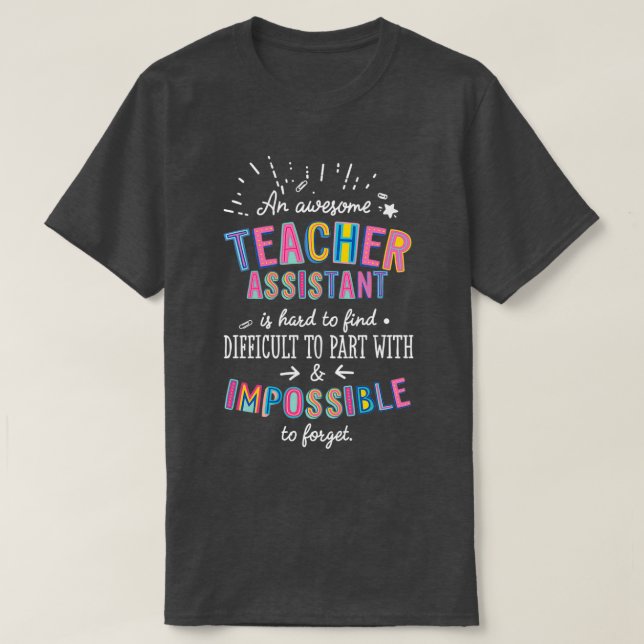 Camiseta Um Adjunto de Professores Incrível Ideia Impossíve (Frente do Design)