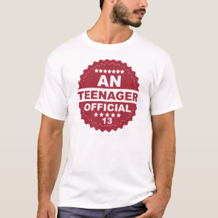 CAMISETA UM ADOLESCENTE 13 DE ANIVERSÁRIO