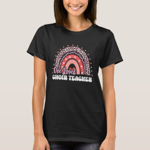 Camiseta Um Adorado Dia de os namorados Teacher Do Coro Rai