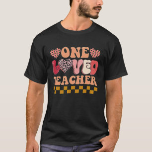 Camiseta Um adorava o professor Valentine Day Cute Heart Va