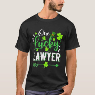 Camiseta Um advogado sortudo Shamrock Leprechaun Hat Rua Pa