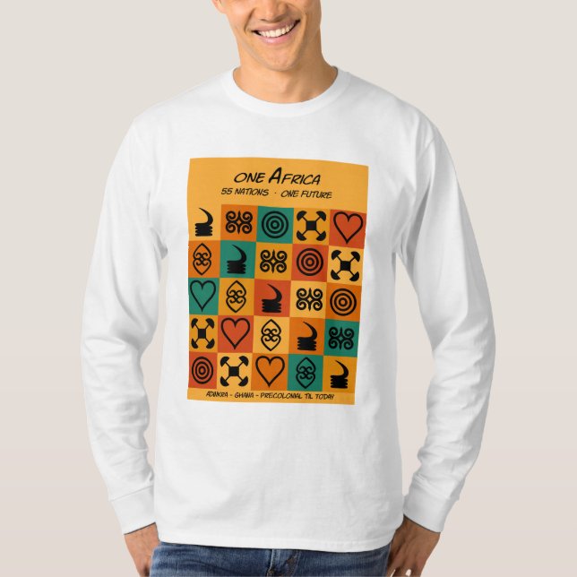 Camiseta Um África – Adinkra – Gana -  (Frente)