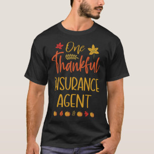 Camiseta Um Agente de Seguros Grato no Dia de Ação de Graça