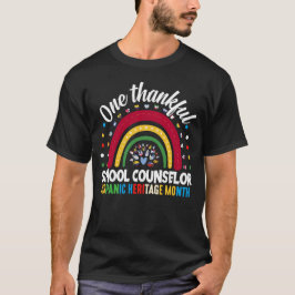 Camiseta Um agradecido Conselheiro Escolar Herança Hispânic