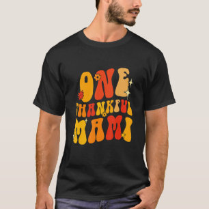 Camiseta Um agradecido Mami Retrô, Estilo de Groovy de Ação