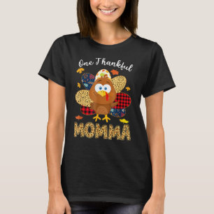 Camiseta Um agradecido Momma Turquia Leopart