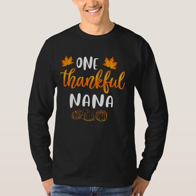 Camiseta Um agradecido Nana Fall Graças Autumn M (Frente)
