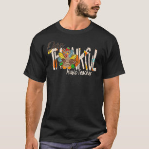 Camiseta Um agradecido professor de música Turquia Gratefu