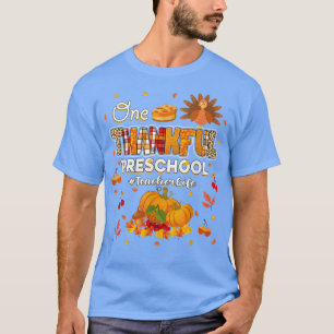 Camiseta Um agradecido professor de pré-escola outono sai d