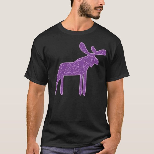 Camiseta Um alce galáctico (Frente)
