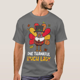 Camiseta Um almoço de graças Lady Turkey Figurume Autumn Th