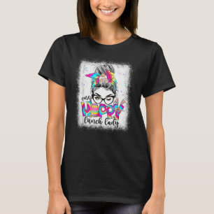 Camiseta Um Almoço de Hoppy Lady Easter Oie Tie Dye Bunn Me
