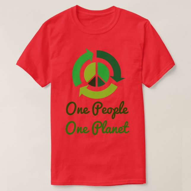 Camiseta Um Ambiente Planeta Pessoas One T (Frente do Design)