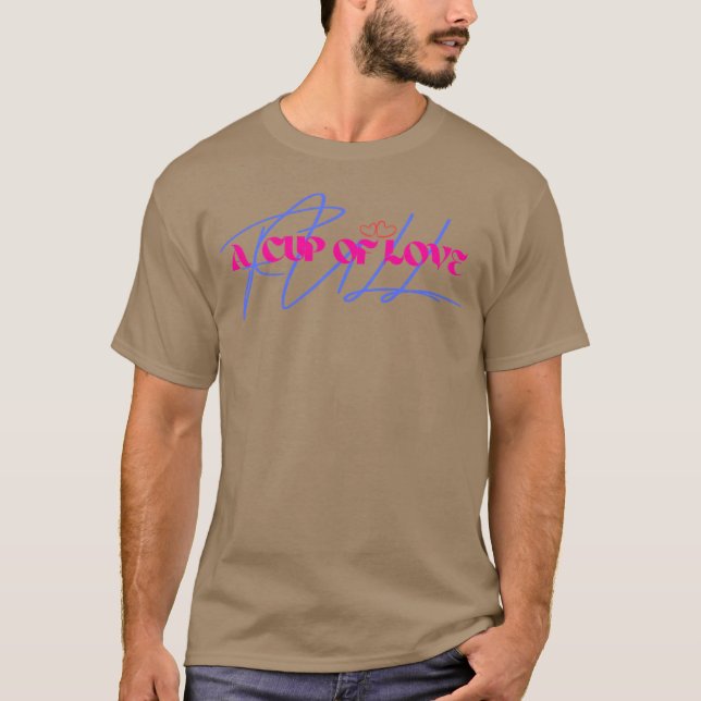 Camiseta Um amigo de XÍCARA DE AMOR (Frente)