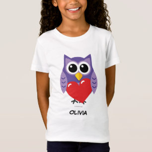 Camiseta Um Amor Coruja Adicione seu nome