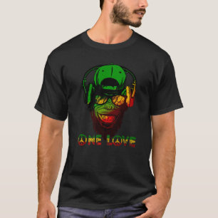 Camiseta Um Amor Rasta Reggae Macaco Hippie Rastafário Vá