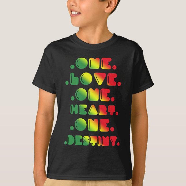 CAMISETA UM AMOR, UM CORAÇÃO, UM DESTINO (Frente)