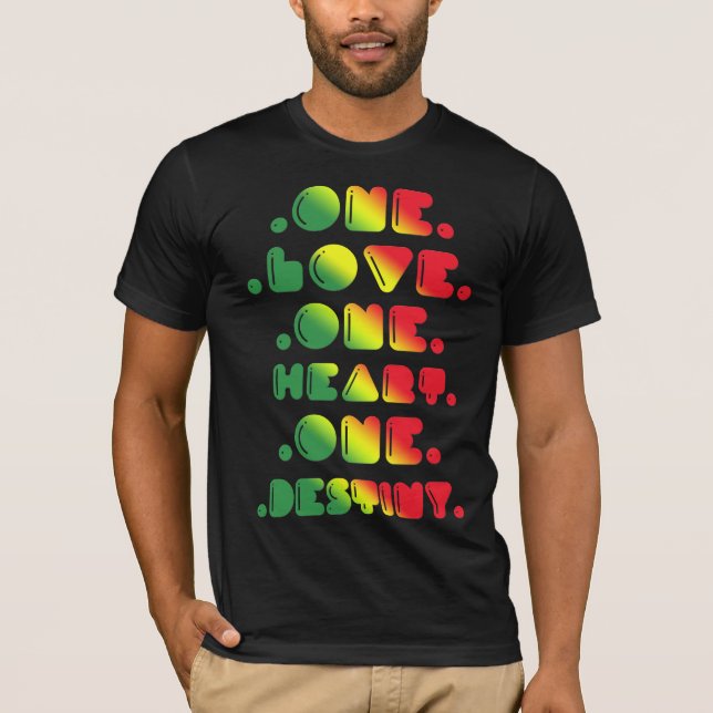 CAMISETA UM AMOR, UM CORAÇÃO, UM DESTINO (Frente)