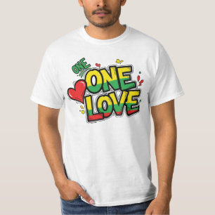Camiseta Um Amor Um Grafite Música Reggae